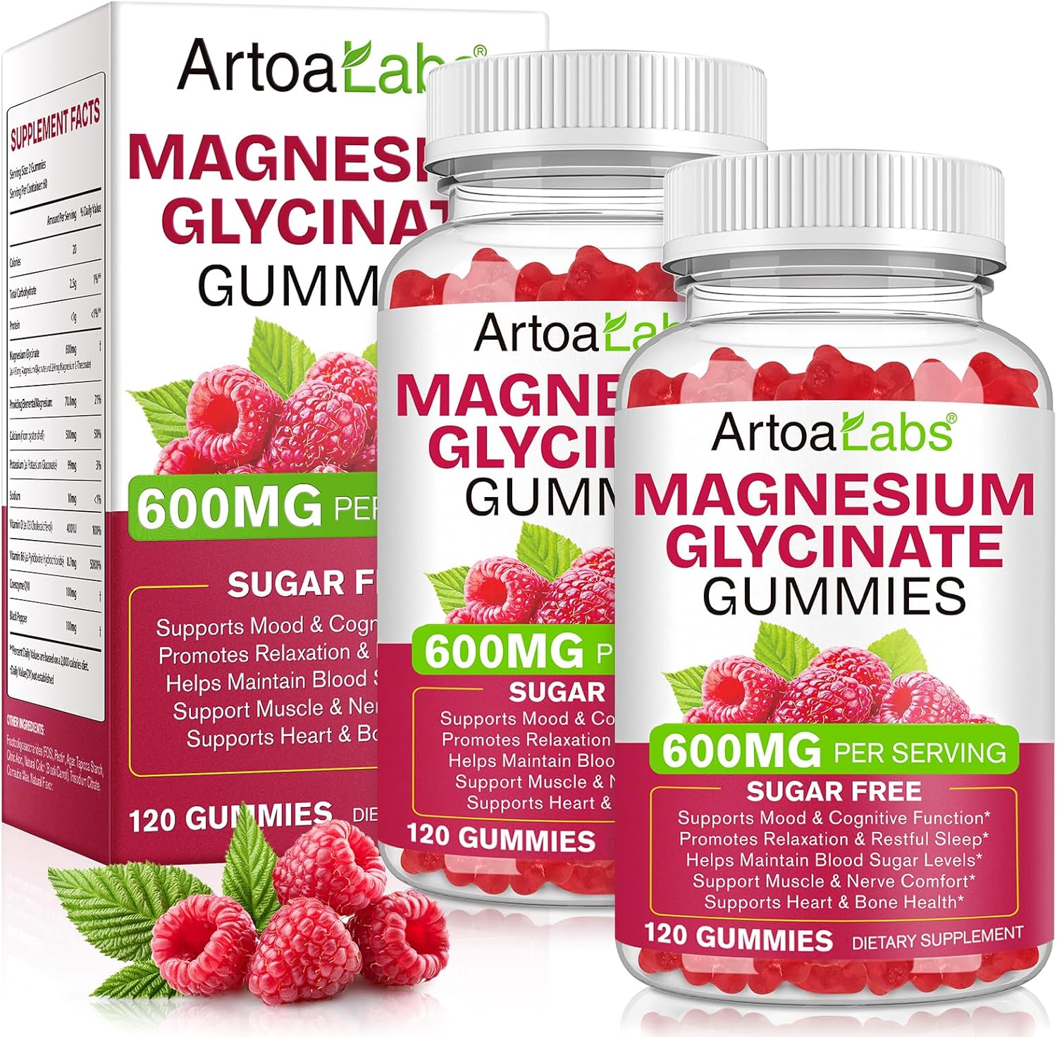Magnesium Glycinate Gummies with L-Threonate,240 Count High Absorption Sugar Free Magnesium Potassium Supplement for Relaxation, Stress Relief, and Sleep Support for Adults & Kids