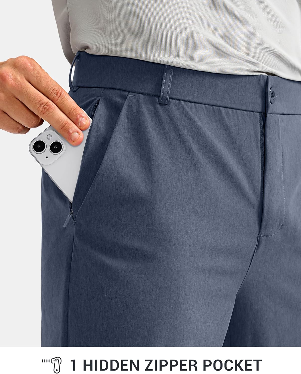 G Gradual Men's Golf Pants with 5 Pockets 30"/32"/34" Lightweight Quick Dry Stretch Work Dress Pants Casual Slacks for Men - Image 4