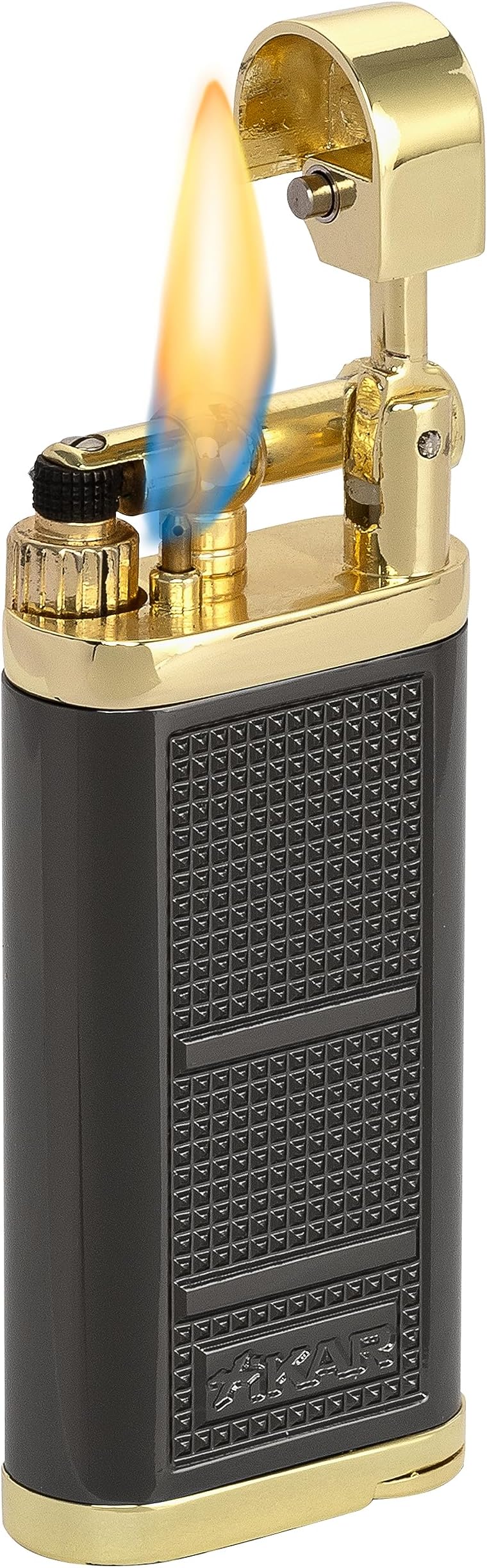XIKAR® Pipeline Soft Flame Lighter Black & Gold