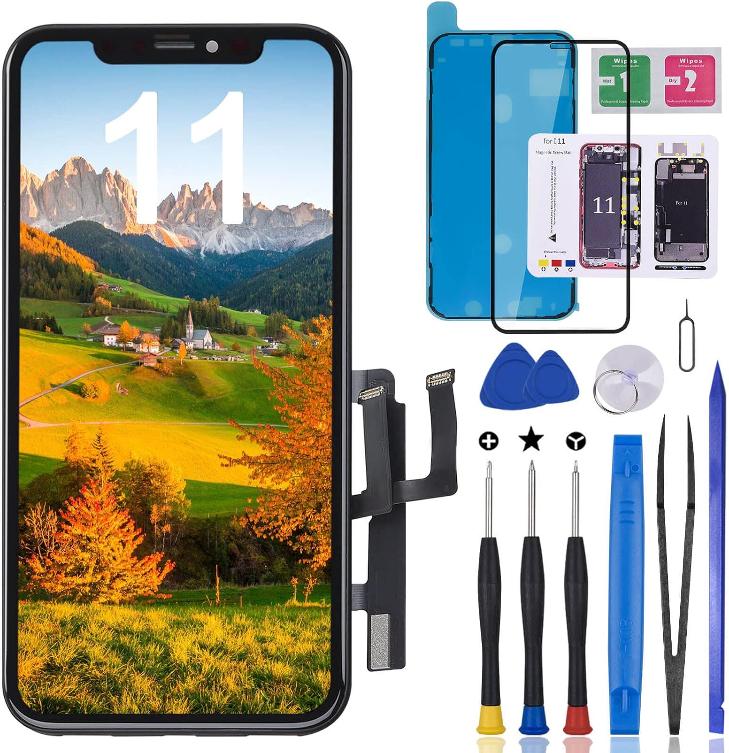 m2bra　iPhone TEKDEP Premium Back Glass (GREEN) iPhone 13 NO LOGO W/ 3M Adhesive