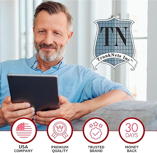 Miniatura 6 de Red de carga de malla para maletero estilo sobre para Dodge Charger 2011-2024 – Accesorios de coche – Organizadores de maletero y almacenamiento