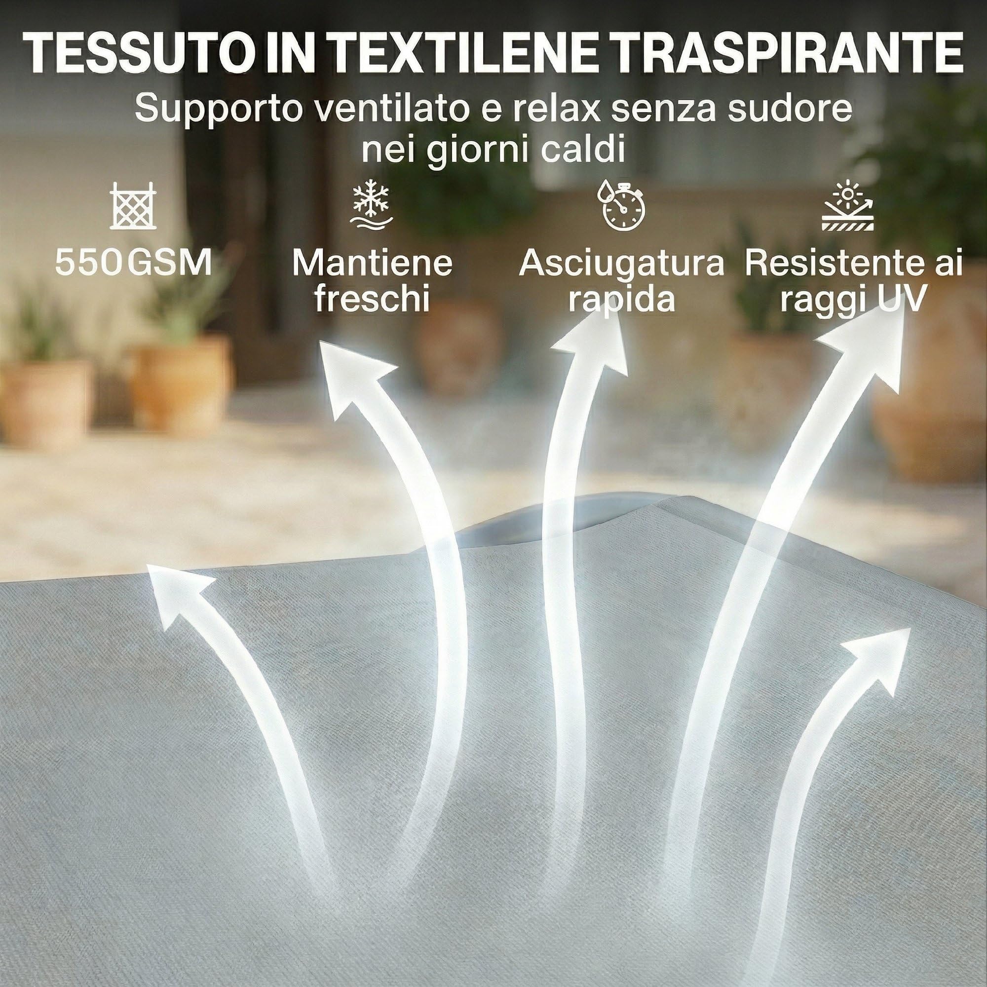 Outsunny Tumbona doble de jardín con techo extraíble, tumbona de jardín de 2 plazas de textil con ruedas, 2 cojines, bolsillos, estructura de acero, para terraza y piscina, máx. 240 kg, gris