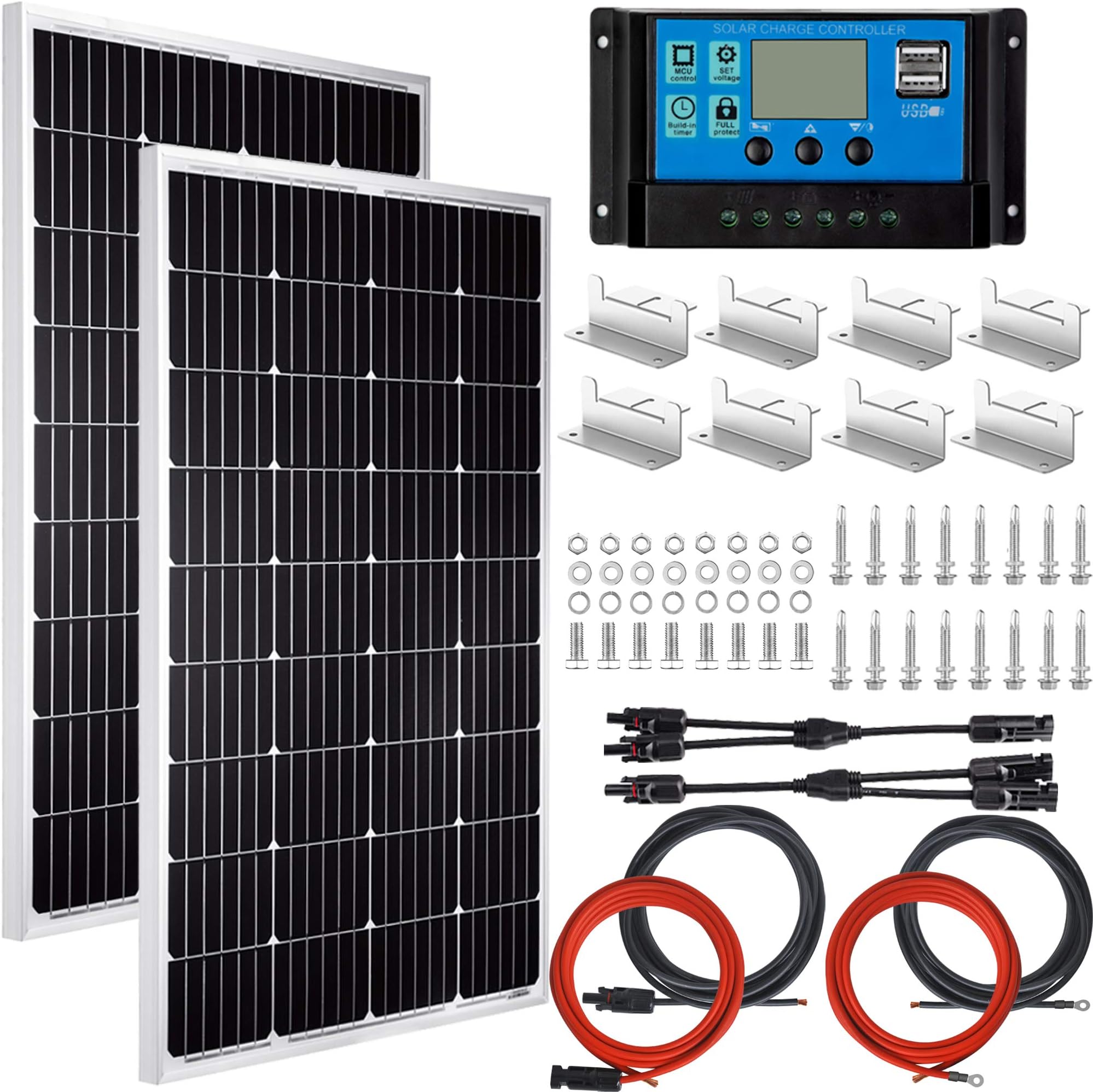 Amazon.com : Renogy 400W 12V Premium Solar Panel Kit, 4 * 100 Watt ...