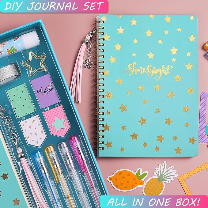 Kit de Diario DIY para Niñas Juego de Scrapbook y Accesorios de Papelería miniatura 4