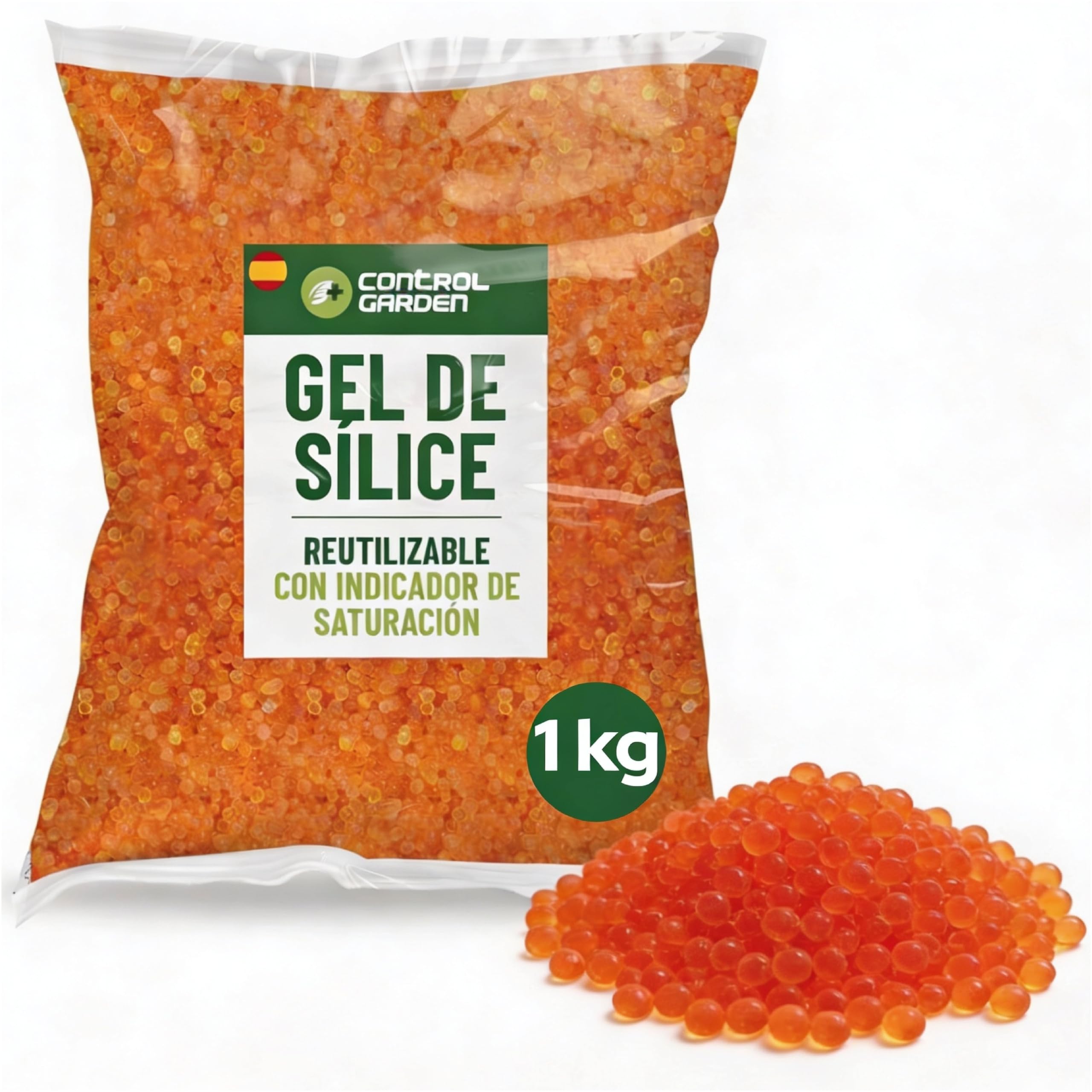 CONTROL GARDEN Silica Gel Orange 1 kg | Non-Toxic Reusable Moisture Absorber | Antimoisture Desiccant Balls Saturation Indicator | Natural Dehumidifier-picture-26
