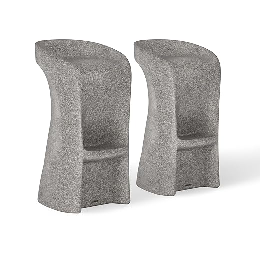 Ledge Lounger - Signature Bar Stool - Bar Height - Seat Height 29.5” - for Water Depths 36-52” - for in-Pool or On-Deck Use - Compatible with All Pool Types - Sandstone