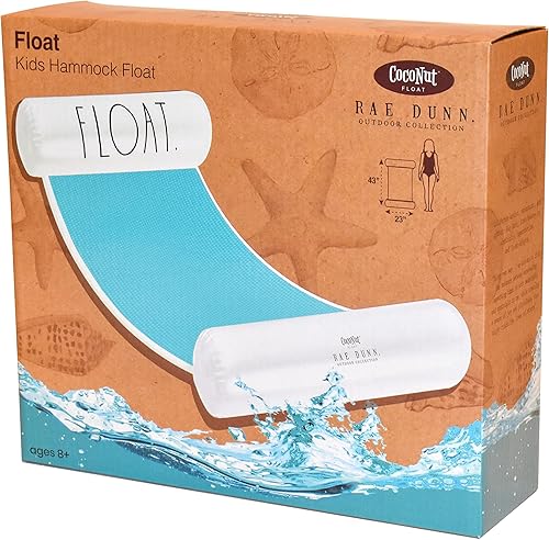 Miniatura 6 de Rae Dunn x CocoNut Float - Flotador de hamaca para niños, tamaño infantil, inflable, flotador de silla de montar y silla de descanso, versátil para