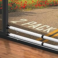 Vista 8 de PBHEPJ Barra de seguridad para puerta corredera, barra de seguridad ajustable de 18.5 a 51 pulgadas para puerta de patio con puntas de goma, barra