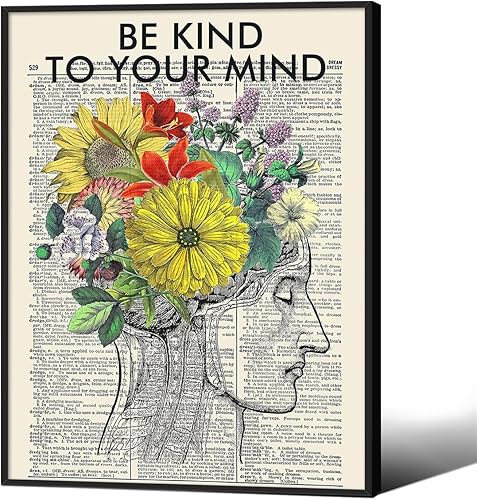 Miniatura 8 de Medpol Lienzo retro rojo abstracto de ojos para pared, póster hippie trippy, citas de afirmación, decoración de pared de los años 60 y 70,