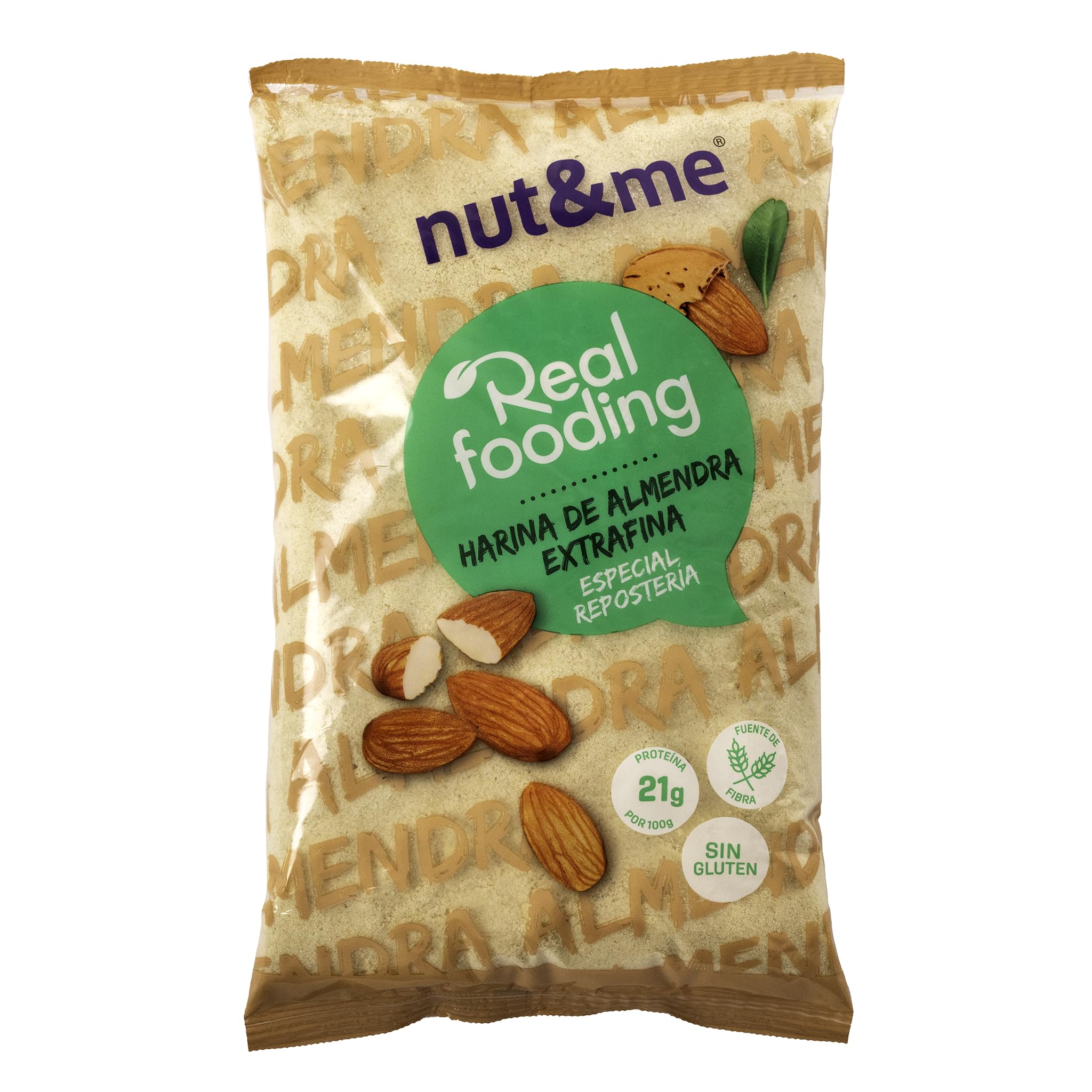 Mandelmehl 1 kg nut&me | Gemahlene Blanchierte Mandeln | Geeignet für ketogene Diäten | Glutenfrei | Vegan | Hoher Proteingehalt | Extrafein | Ideal zum Backen |