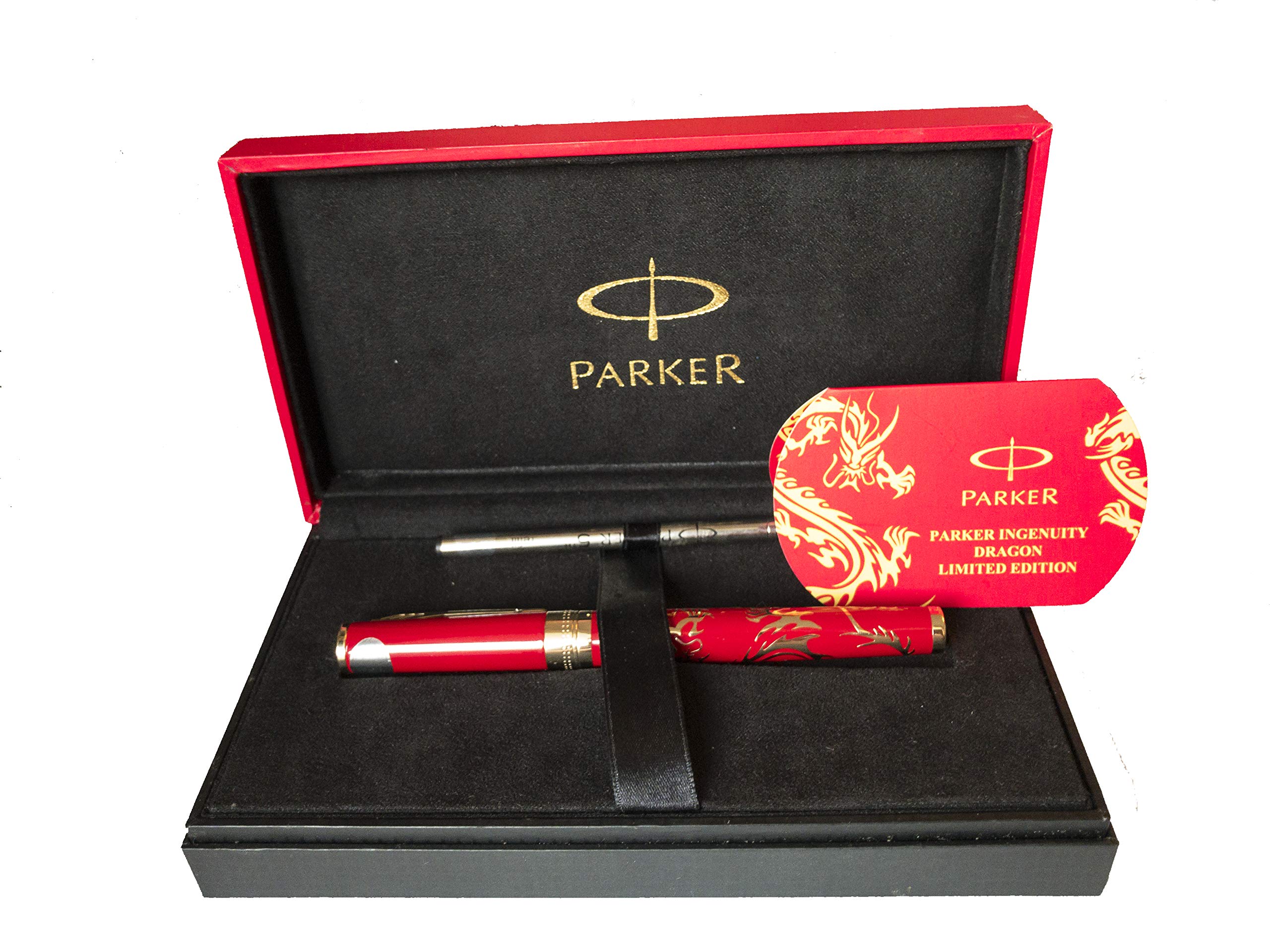 Parker Ingenuity Red Dragon Gold Trim large Limited Edition 5th