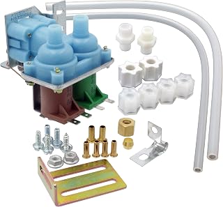 Supplying Demand 2182106 W10853654 Refrigerator Dual Coil Water Inlet Valve Replacement Kit