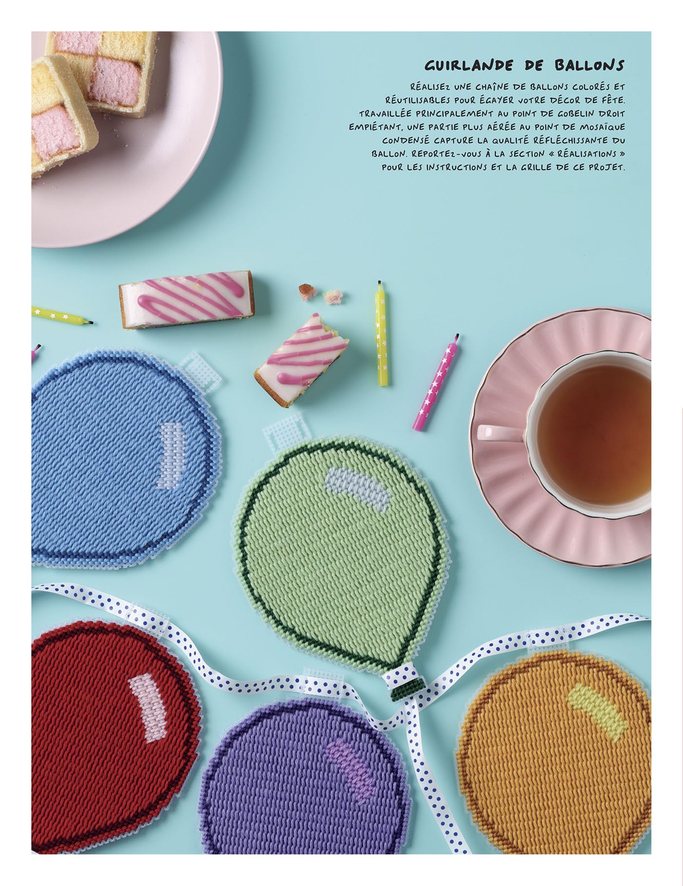 Broderie sur canevas - Un broderie de points contemporains