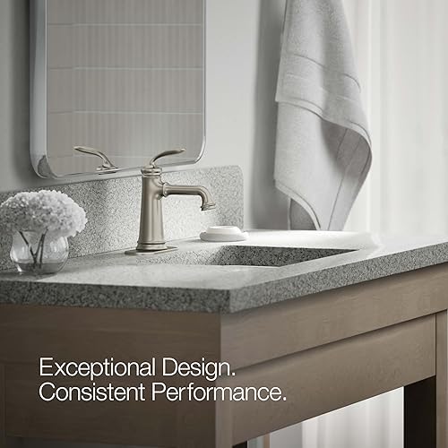 Miniatura 3 de Kohler 27379-4BN BELLERA - Grifo de baño de una sola manija, 1.0 GPM, níquel cepillado vibrante