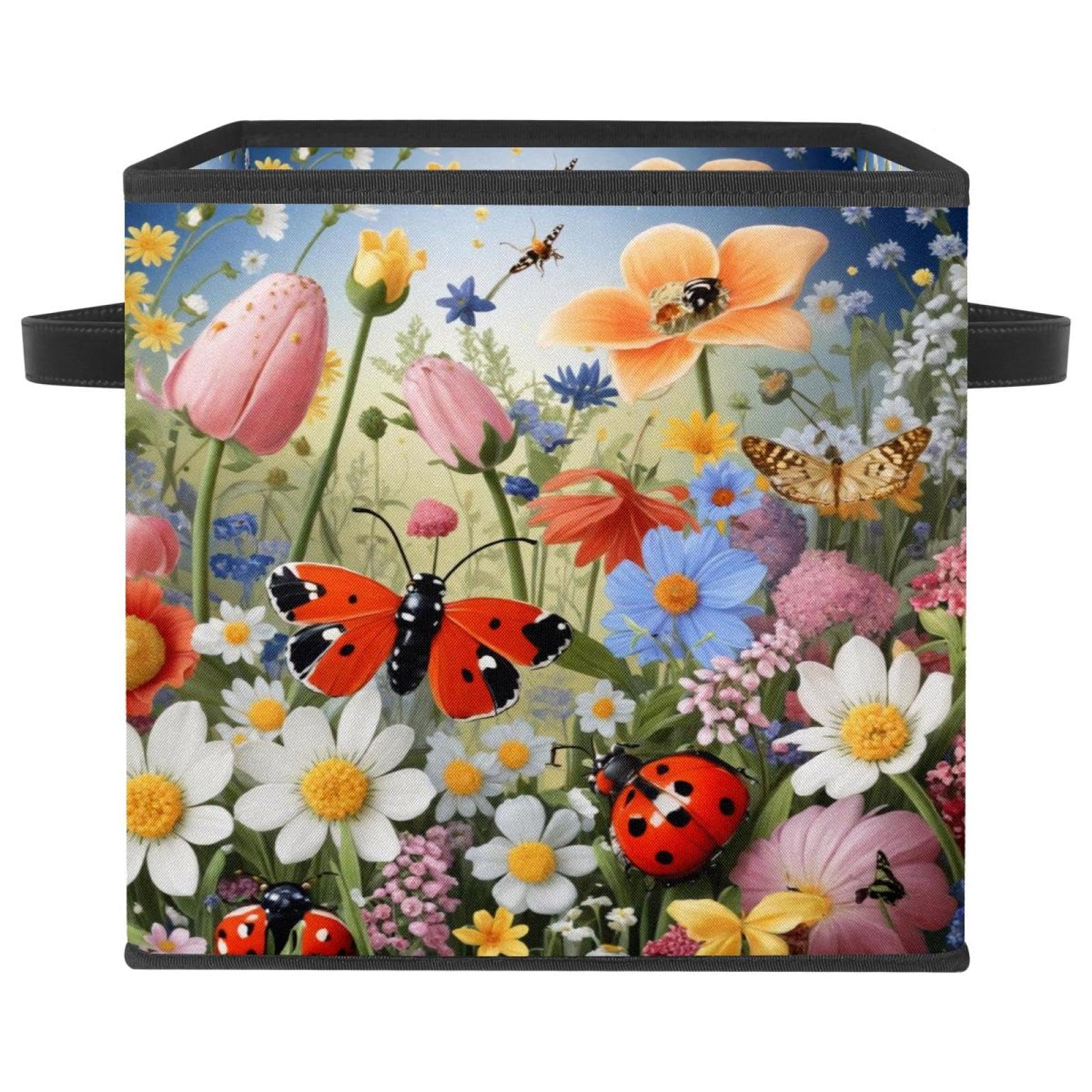 Boîte de rangement vêtements pliable anti-poussière panier tissu Oxford étagère