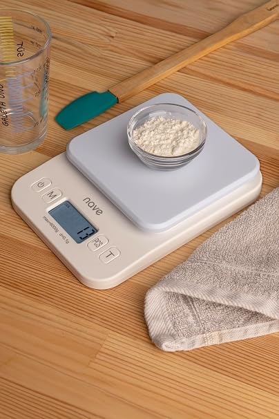 Nave Dijital Mutfak Tartısı, 6kg/0.1g LCD Ekranlı Yüksek Hassasiyetli Gıda Ölçeği, Çoklu Ünite (g/oz/ml/lb), Pille Çalışır - Kuaför Salonu için Pişirme, Pişirme ve Ağırlık Kontrolü Renk Ölçeği için