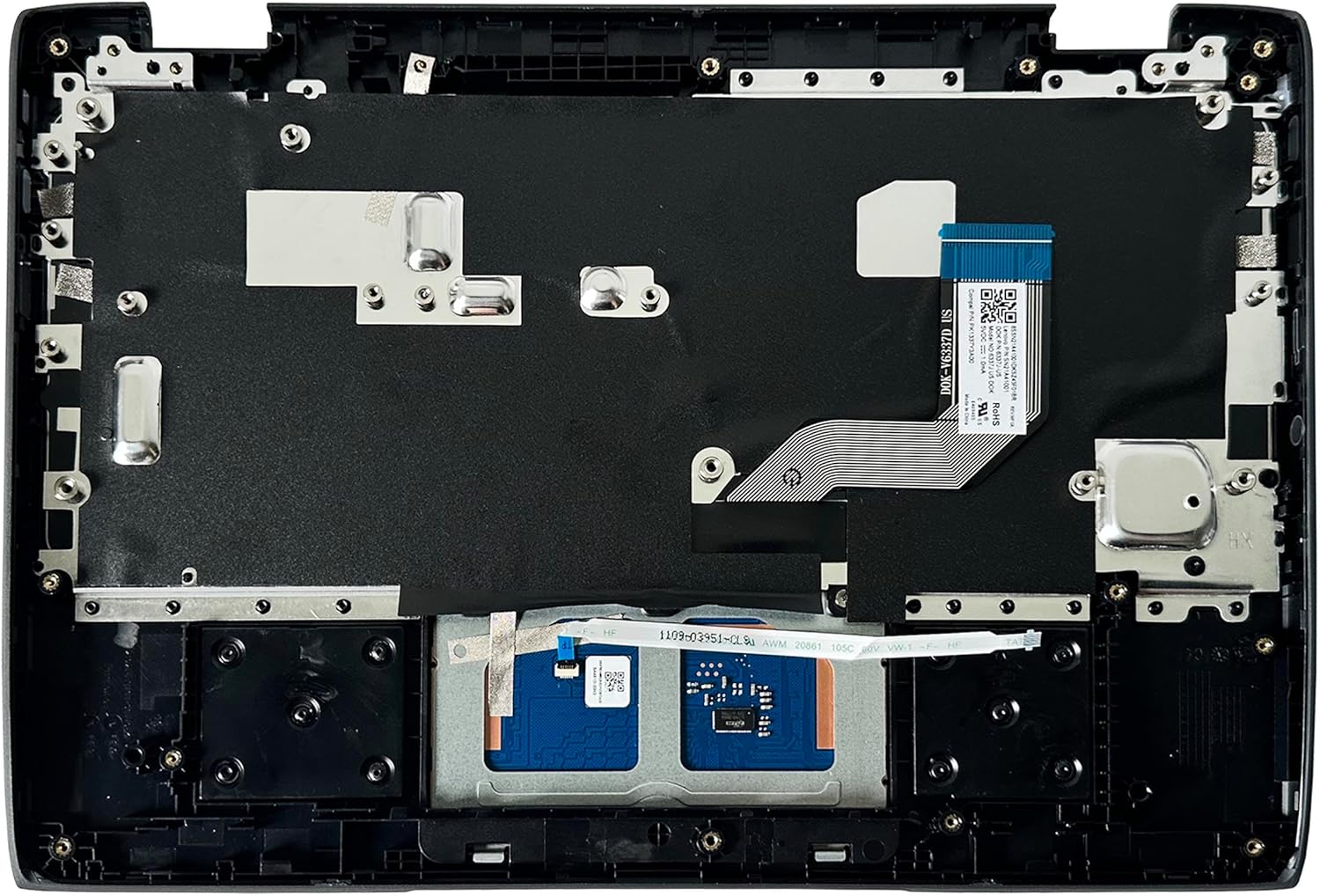 Laptop Palmrest Upper Case Top Cover with US Keyboard Touchpad Assembly Replacement for Lenovo 100e Chromebook 2nd Gen AST 82CD 5CB0Z21474 (NOT for Intel Version 81MA or MTK Version 81QB)