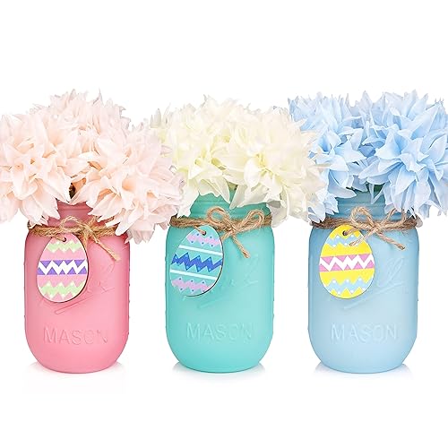 Easter Decorations, Easter Mason Jars Decoration, Easter Farmhouse Decor Dinning