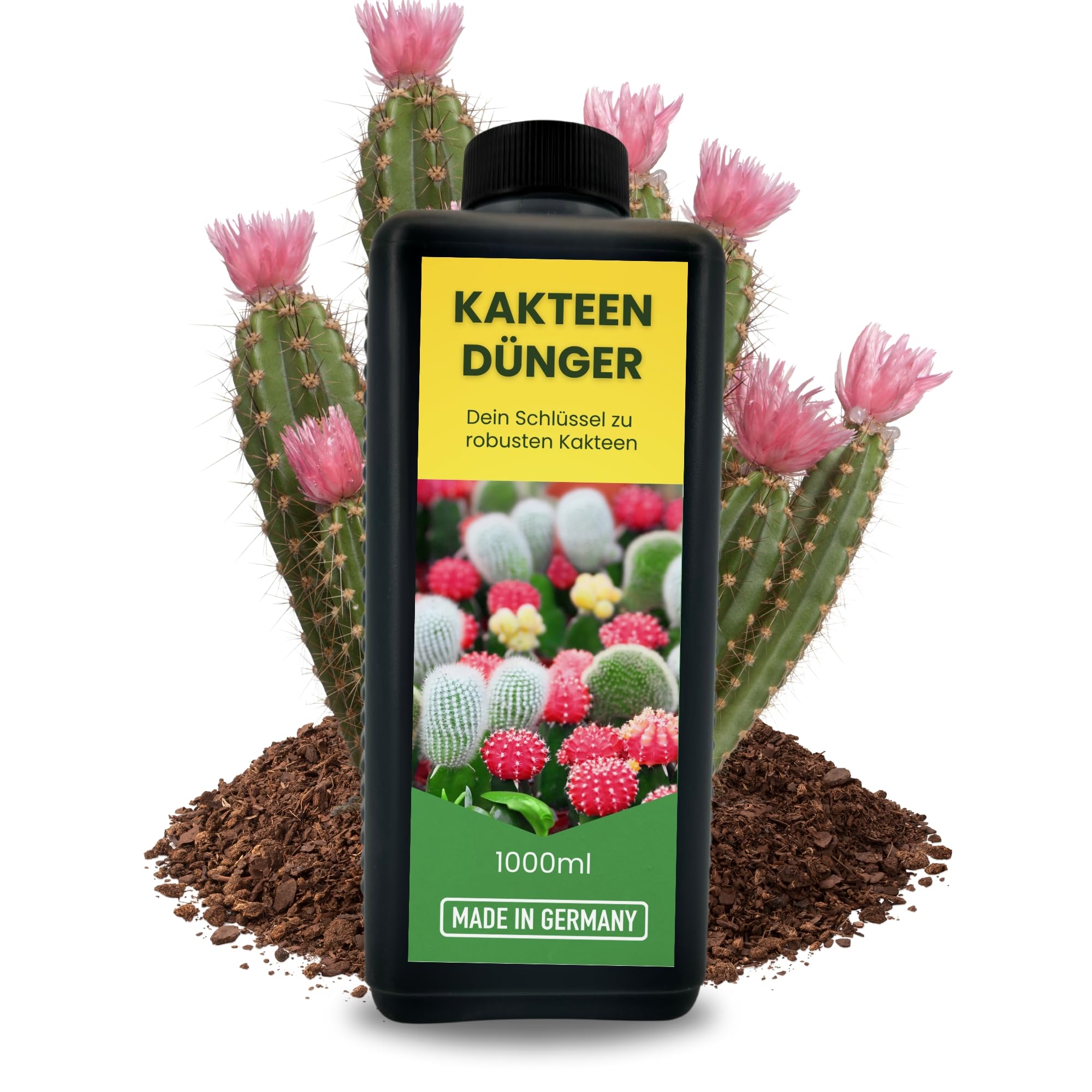 TronicXL Fertilizante concentrado para cactus, 5 L, fabricado en Alemania, abono universal para suculentas, cactus, suculentas, 5000 ml, 5 x 1 l, abono líquido