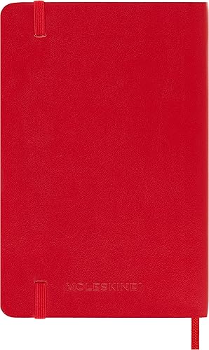 Miniatura 3 de Moleskine - Cuaderno clásico, tapa blanda, tamaño de bolsillo (3.5 x 5.5 pulgadas), a rayas/rayado, rojo escarlata, 192 páginas Rojo escarlata,Negro