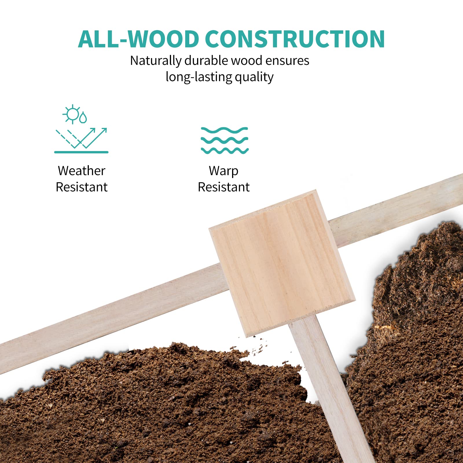 Raised Garden Bed, 841 Ft Planter Box, Naturally Rot