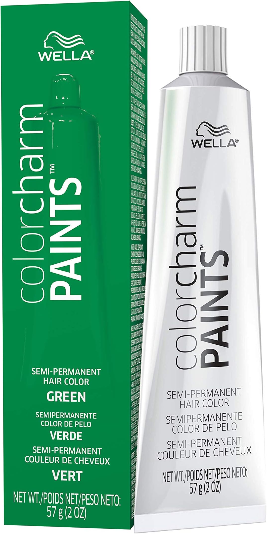 Color CharmWELLA Paints Semi-Permanent Hair Dye for Temporary Hair Intermixable Shades, Green