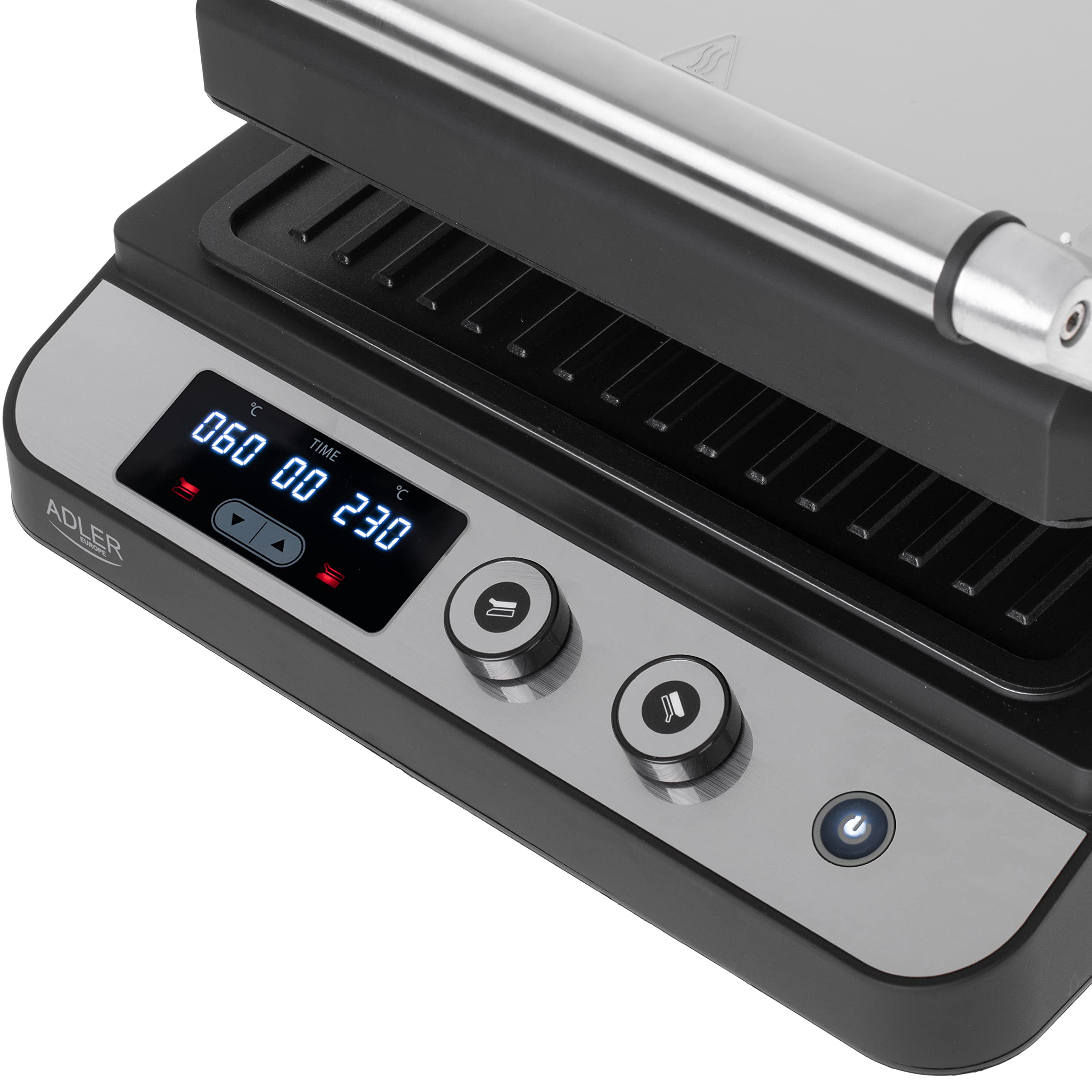 ADLER AD 3059 Parrilla eléctrica LED 2 en 1.