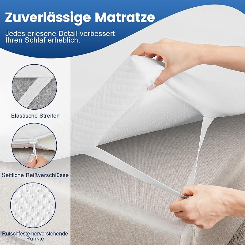 Orshinal Memory Foam Matractopper 160x200 cm, 7,5 cm magas, levehető