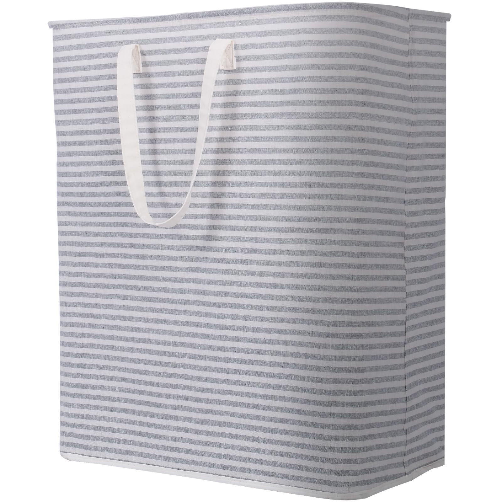 Lifewit Cesto Portabiancheria, Grande Cesta Portabiancheria Pieghevole con Manici Allungati, Portabiancheria Sporca, Laundry Basket per Vestiti, Asciugamani, Coperte, Grigio, 125 L