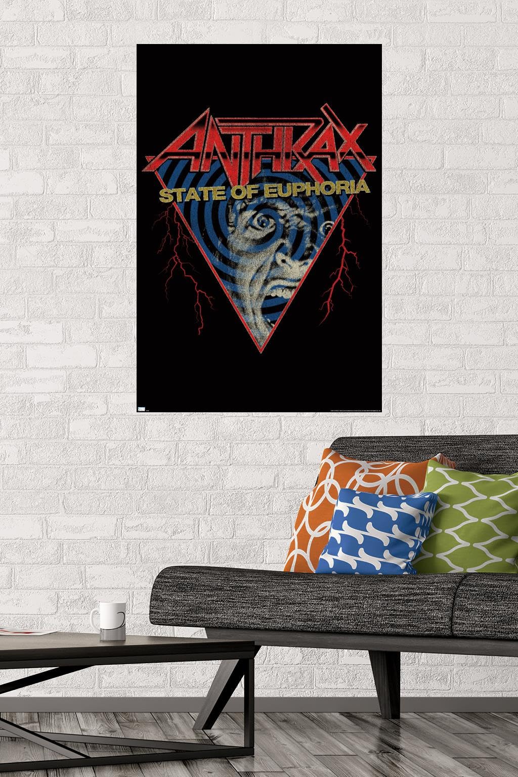 【ポスター・バンダナ付】Anthrax / State Of Euphoria Anthrax State Of Euphoria 12x12 Album Cover Replica Poster
