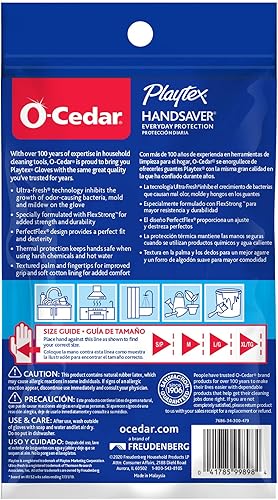 Miniatura 8 de Playtex Handsaver - Guantes de goma reutilizables (talla M, paquete de 6)