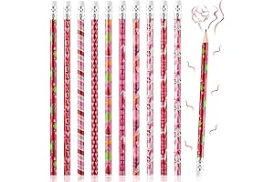 Zonon Scented Valentine Pencils Cartoon Heart Pencils Pack of 40 for Kids Party Favor
