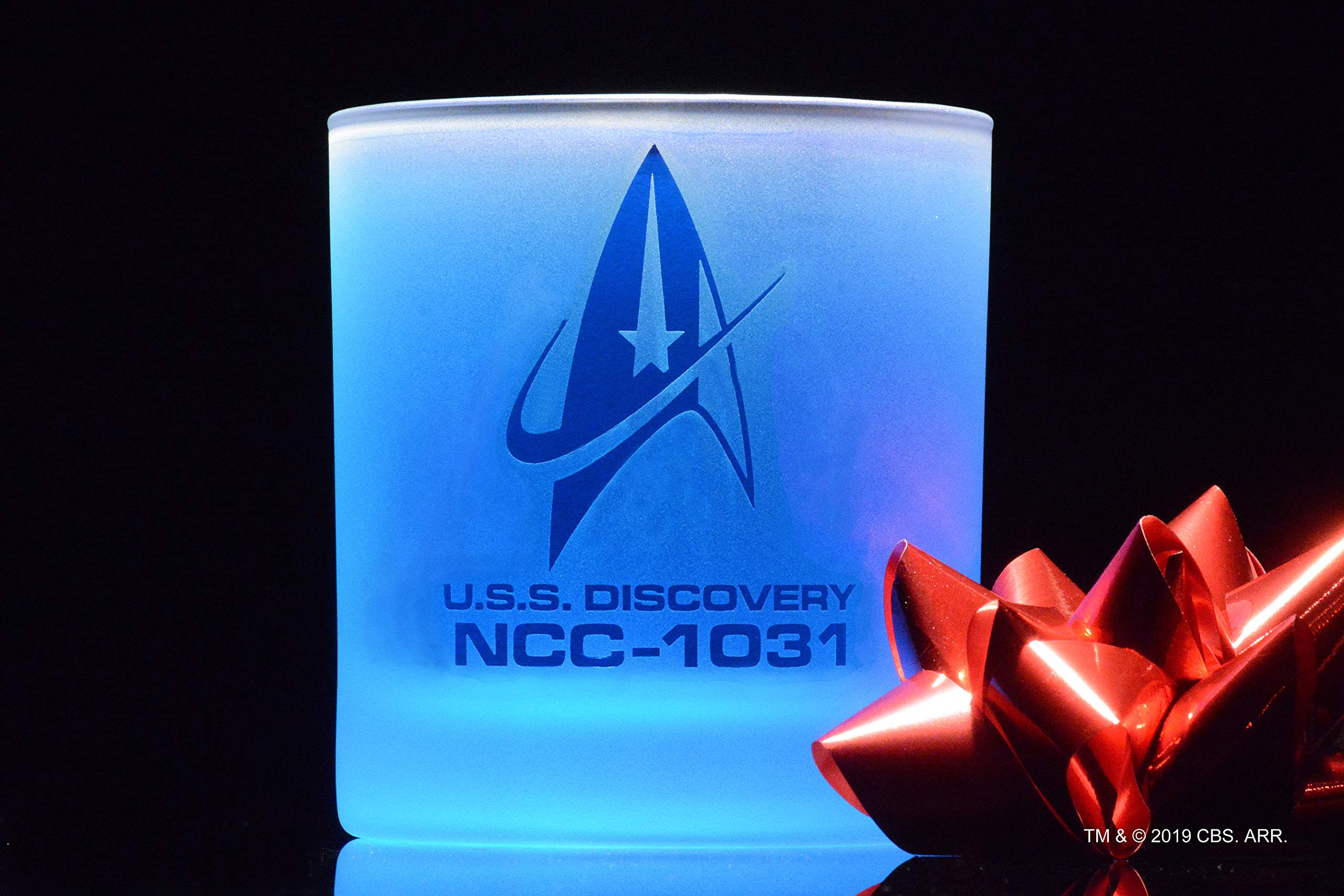 Star Trek Discovery Command Badge Whiskeyglas, offiziell lizenziert, Premium-Qualität, handgefertigte Glaswaren, 325 ml, perfektes Sammlerstück Geschenk für Serienliebhaber
