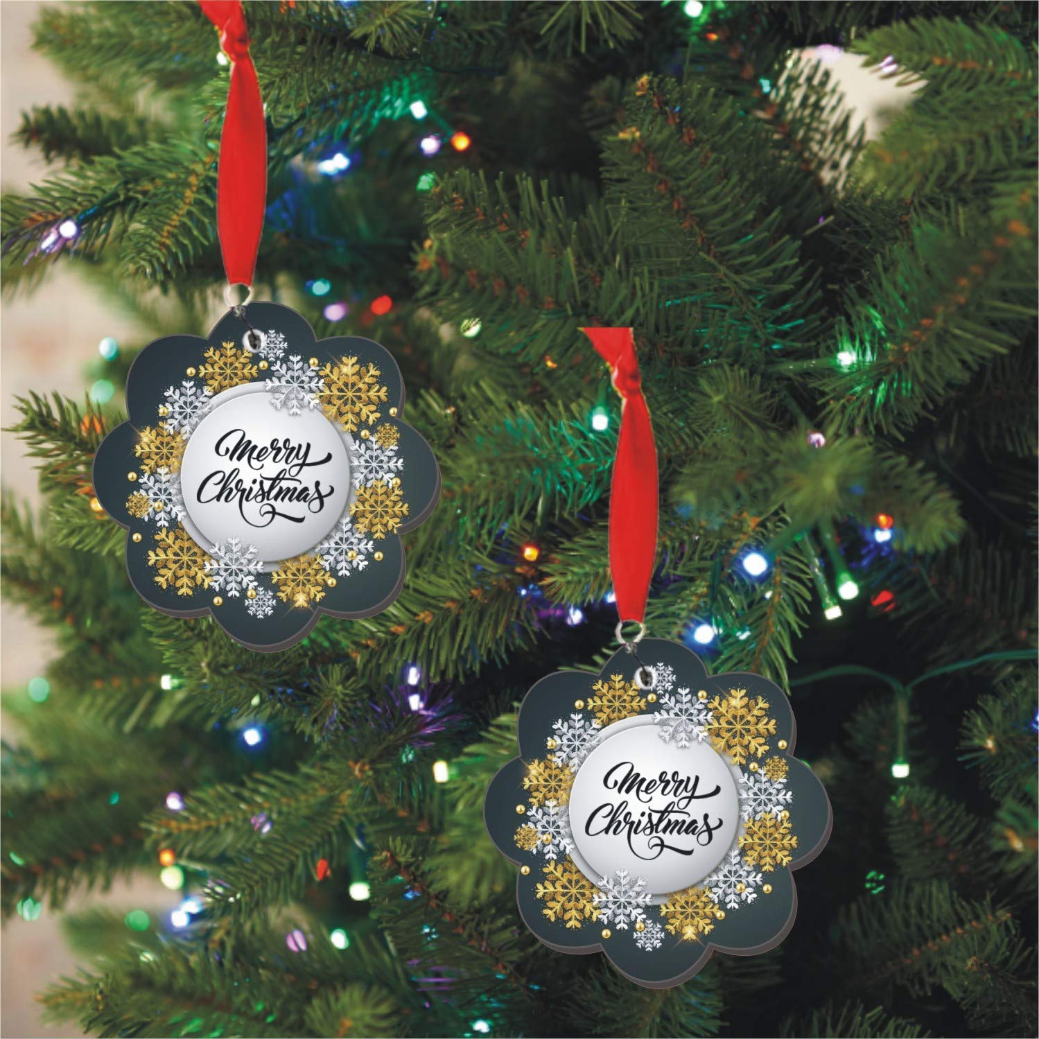 Christmas Tree Decoration Items for Home Merry Christmas Newest Theme Creative Gift Tree Ornament Kit Hanging Accessories for Home Indoor Outdoor Decor – 2 Piece, Multicolor Christmas Tree Decoration Items for Home Merry Christmas Newest Theme Creative Gift Tree Ornament Kit Hanging Accessories for Home Indoor Outdoor Decor – 2 Piece, Multicolor