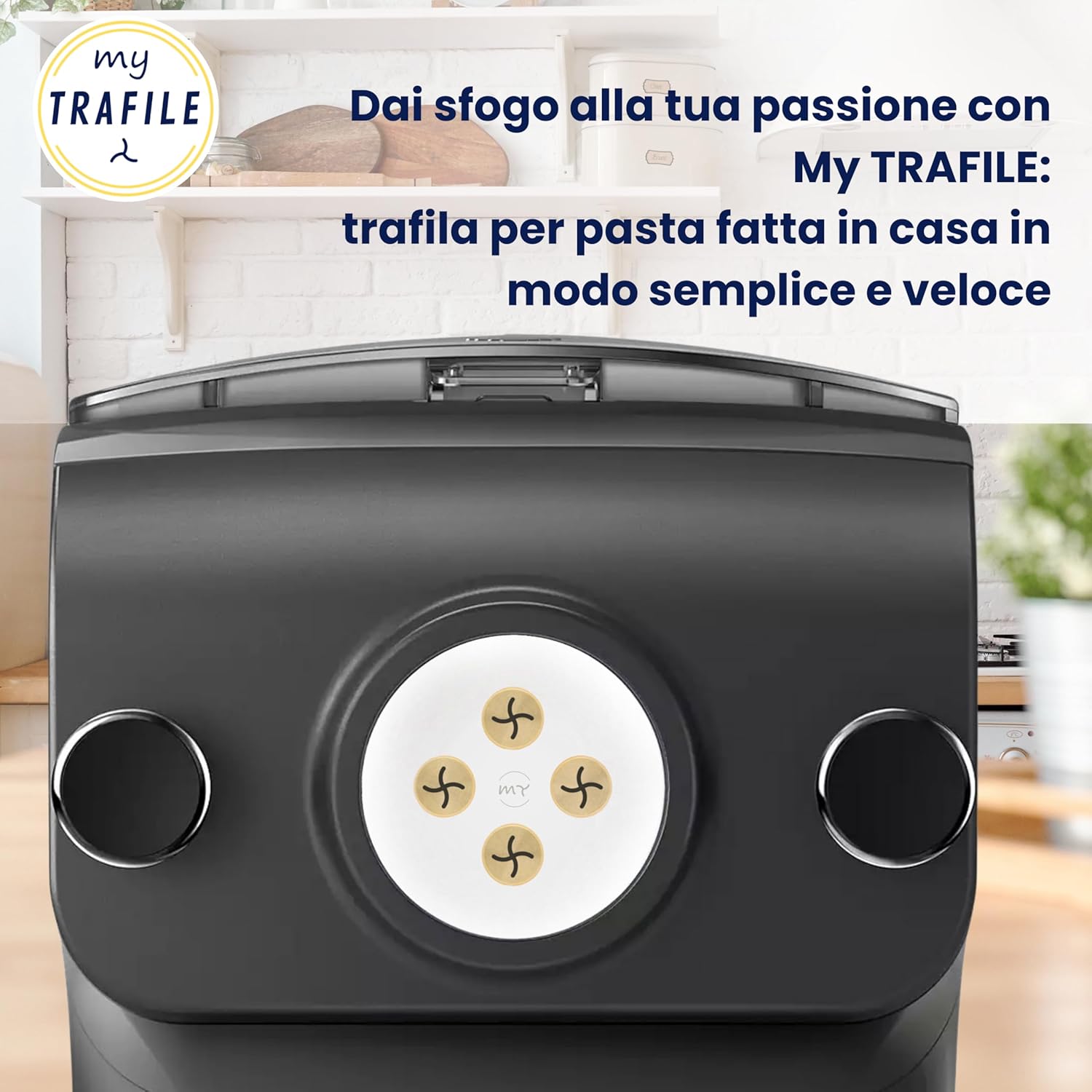 Pro N°222 Fusilli 4P POM Die Line with Professional Inserts, Compatible with Philips Pasta Maker Avance/7000 Series