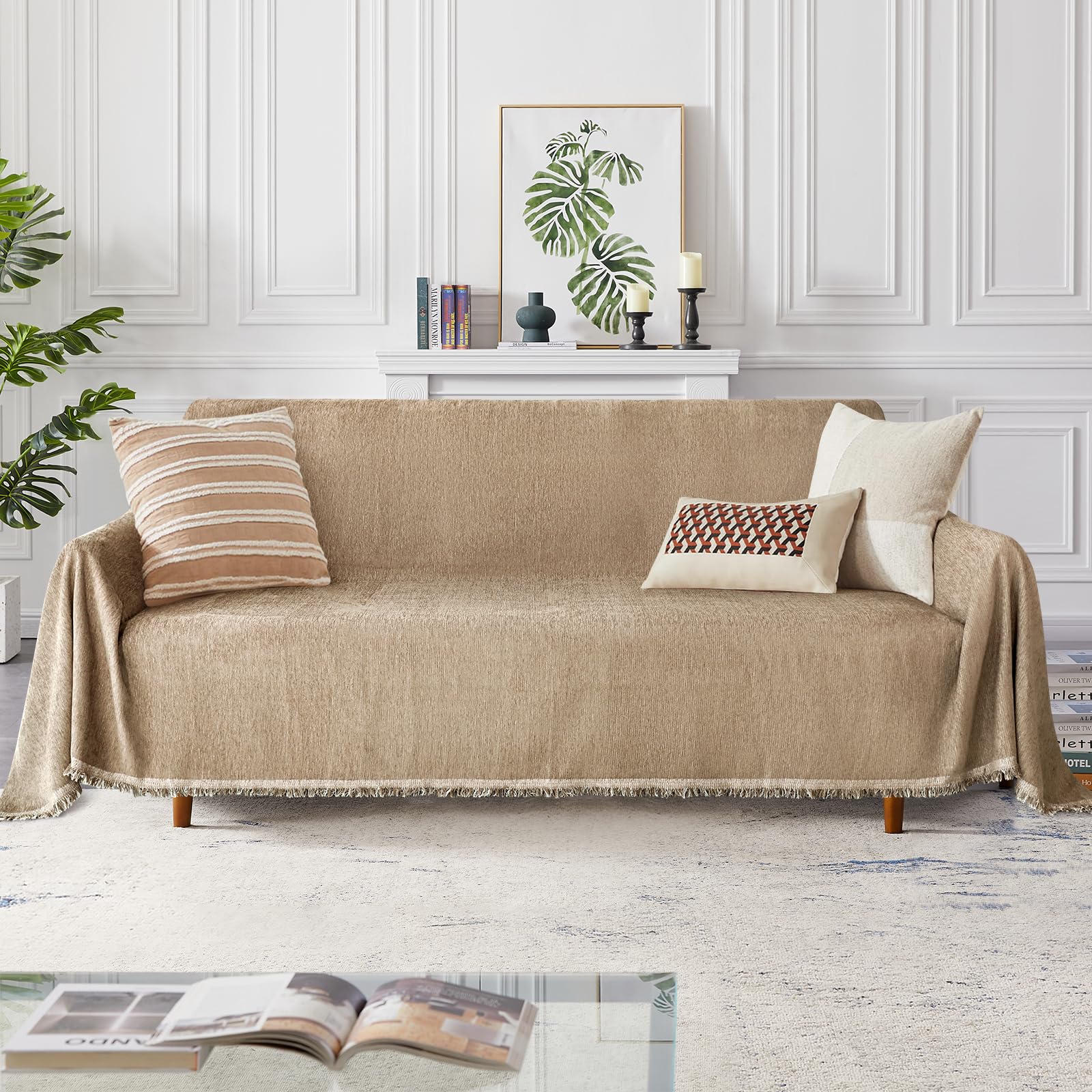 Couch Cover for Dogs Washable,Couch Covers for Cushion Couch, Non Slip Sofa Slipcover, Large Couch Cover Blanket for Living Room, Furniture Protector