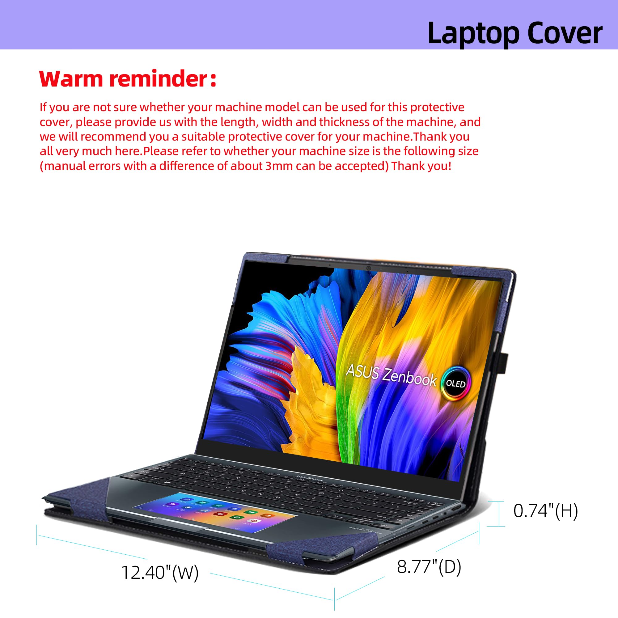 ASUS ASUS Zenbook 14X OLED UX5401 için Laptop Kılıfı | UX5401ZA