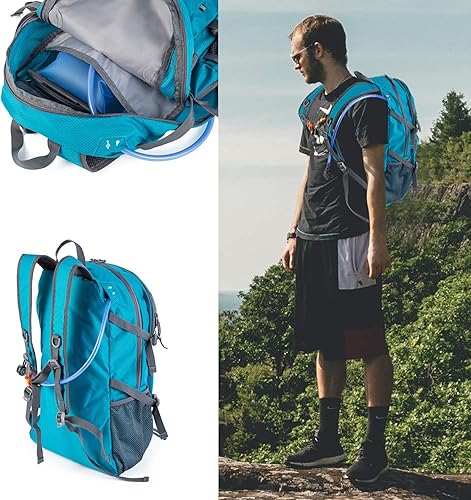 Miniatura 5 de NODLAND - Mochila ligera de senderismo de 40 litros, resistente al agua para camping, plegable, impermeable, para viajes para hombres y mujeres,