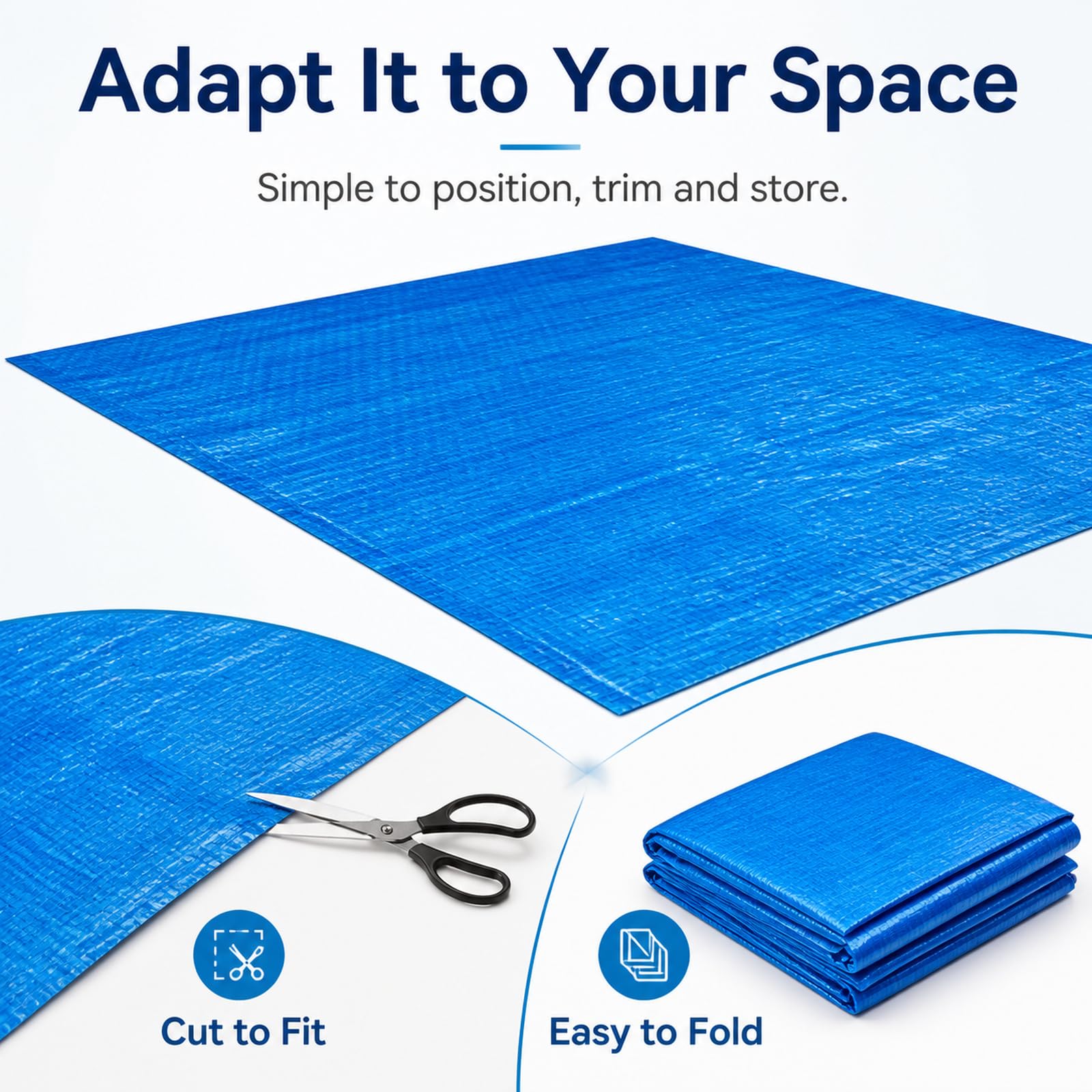 ImperméAble Protection Du Fond De Piscine,Tapis De Sol Piscine ExtéRieur