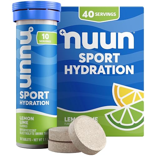 Nuun Sport Electrolyte Tablets Lemon Lime, 4 Pack
