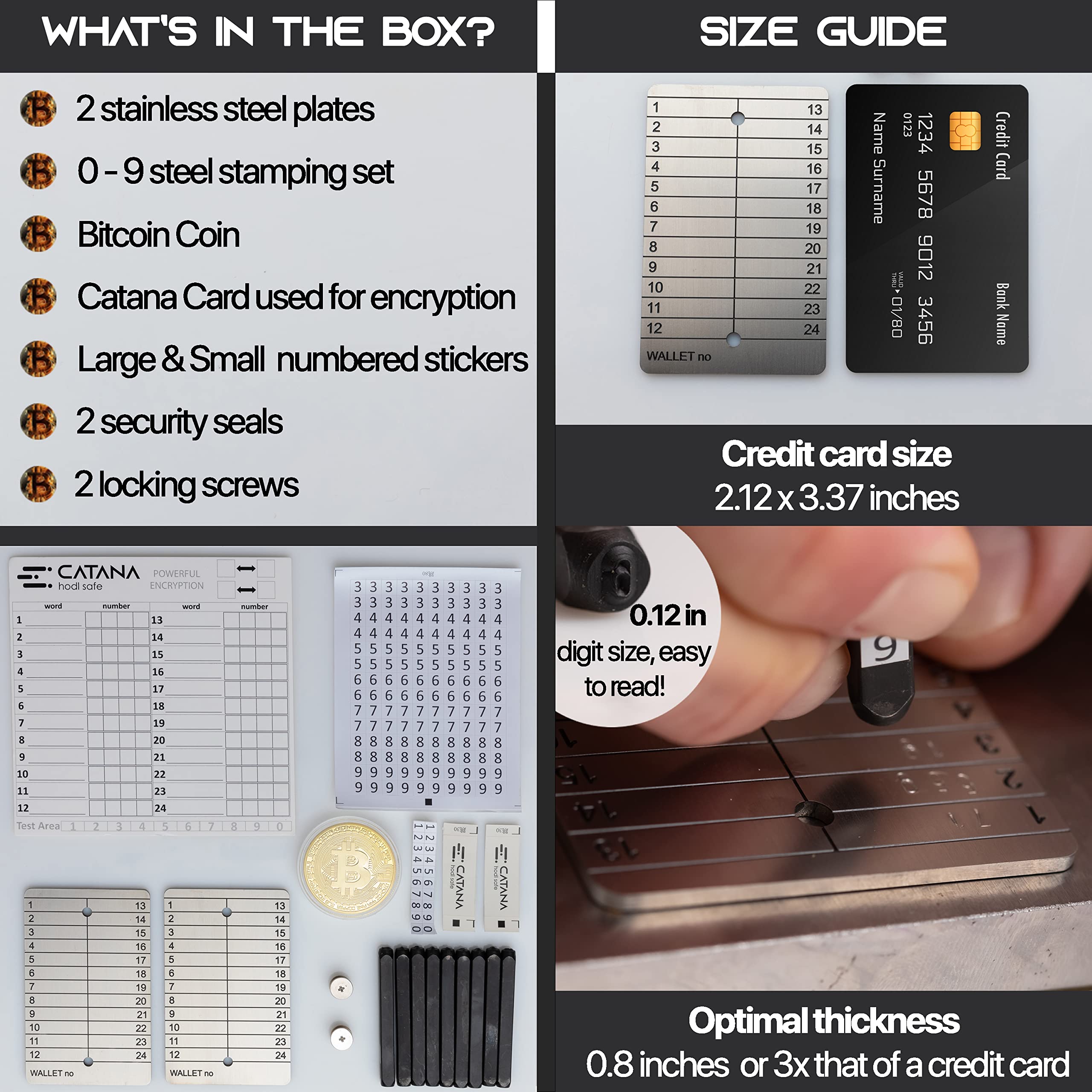 Amazon.com: Crypto Wallet Cold Storage, Crypto Seed Phrase Storage, for  Ledger Nano X, S, Trezor and all BIP39 Wallets, Theft Protection if Steel  Plates are Stolen Keeps Your Seed Phrase Encrypted by