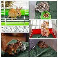 Vista 5 de Vitalcozy 10 piezas de forro lavable para jaula de conejillo de indias, ropa de cama para ratas para cobayas, control absorbente, almohadillas