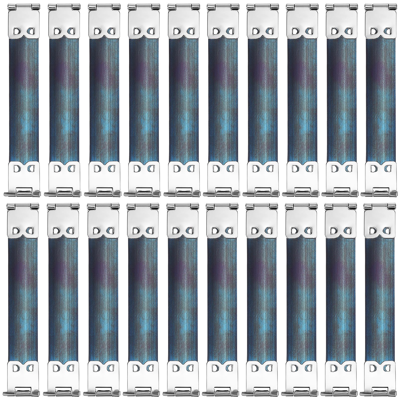 VILLCASE 20pcs Metal Internal Flex Frames Kiss Clasp, 3.5'' Purse Frame Coin Handbag Hinges Clip Bag Kiss Lock Purse Frame for DIY Craft Coin Purse Bag Sewing Making