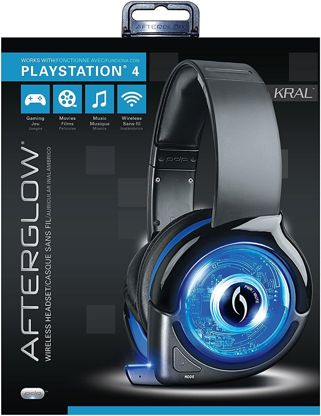 PDP Afterglow Kral PS4 Wireless Headset