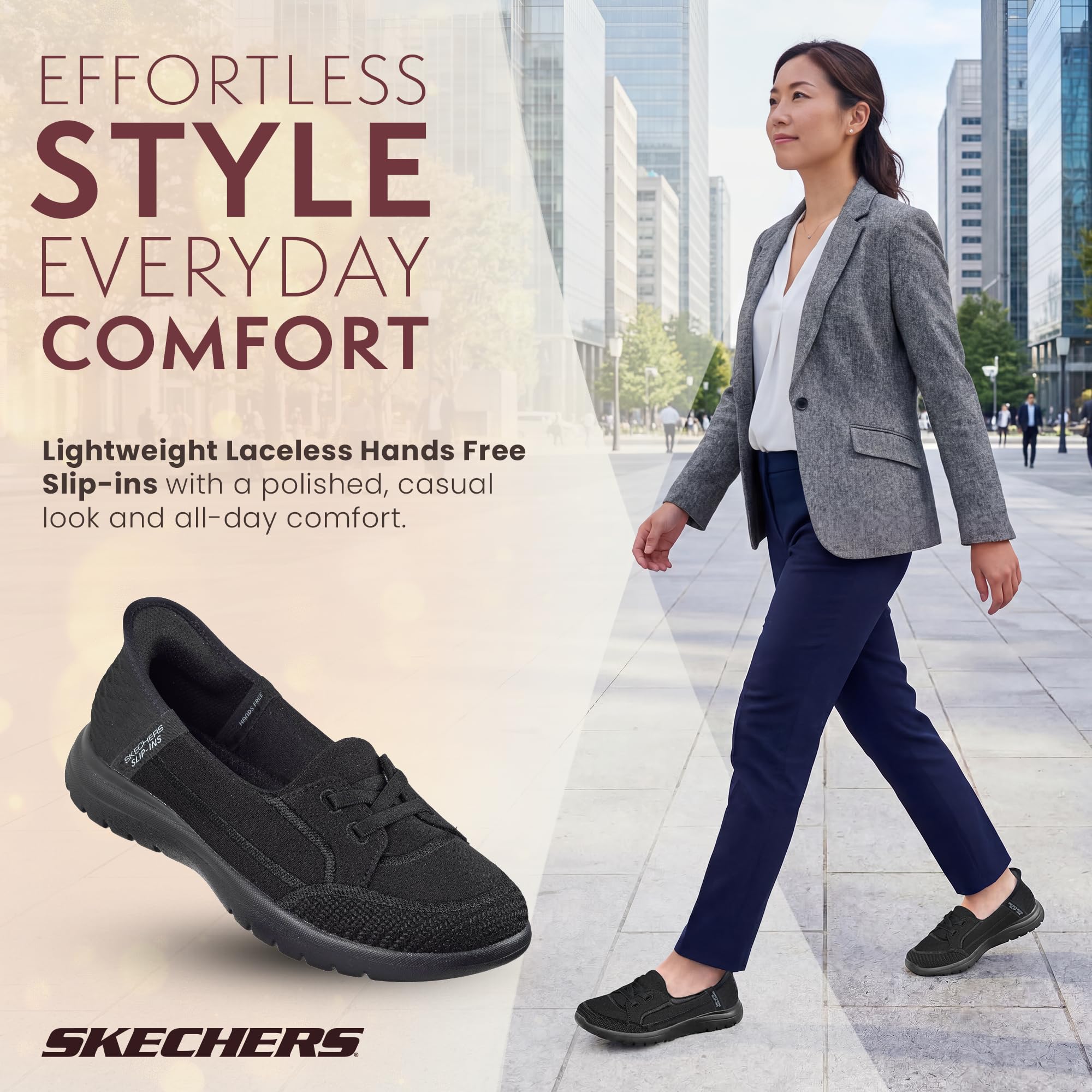 Skechers Donna On-The-Go Flex Top Notch Slip-in ALLENATRICE | Casual, Slip-ins, tappetino Goga raffreddato ad aria, Ultra Go, lavabile in lavatrice