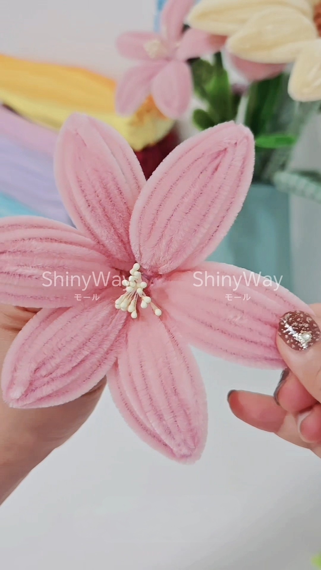 Amazon.co.jp: ShinyWay 手芸モール ふわふわ 高密度 6mm 30cm 約300本