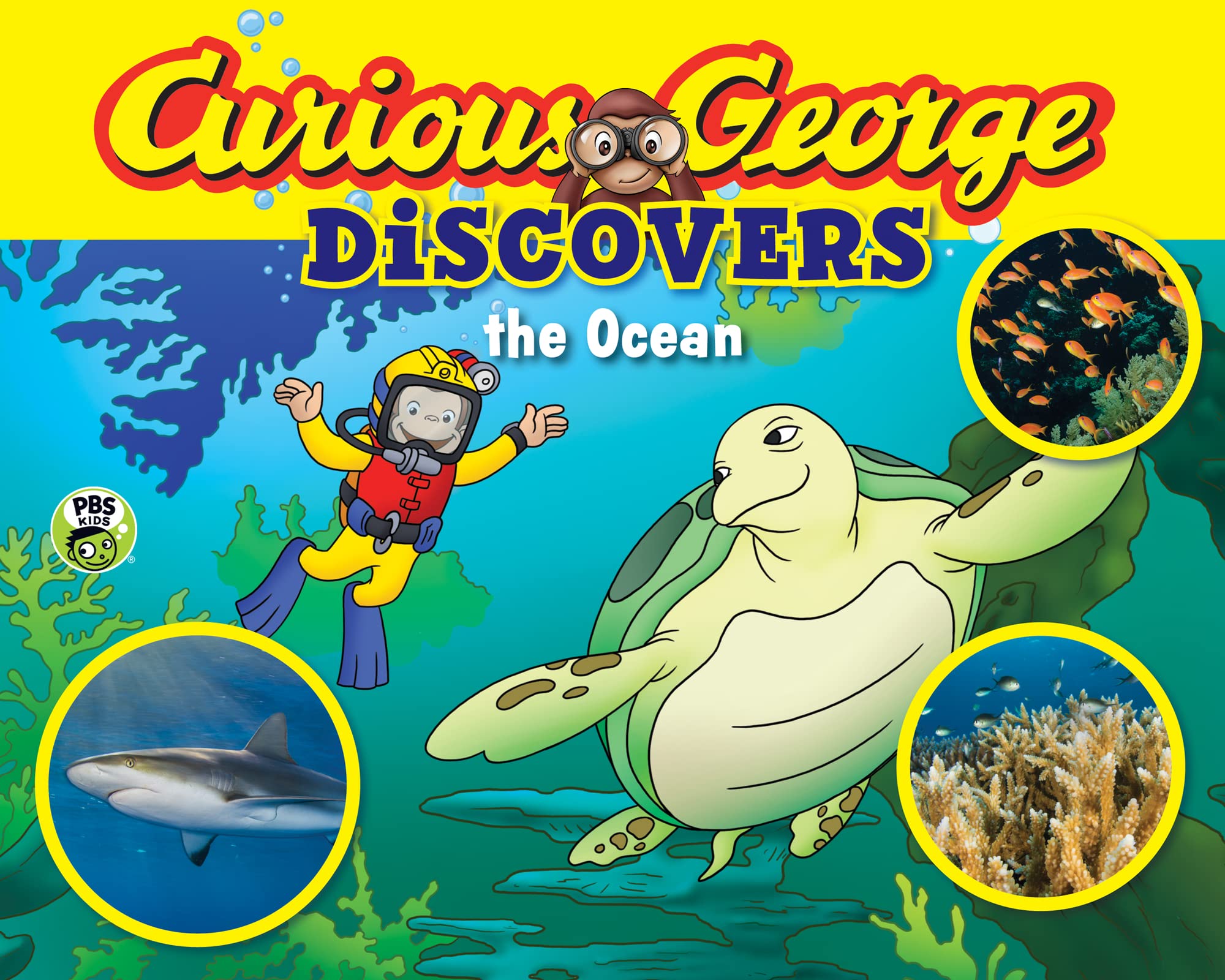 Curious George Discovers the Ocean: An Underwater Adventure for Kids Featuring Everyone's Favorite Curious Monkey [Paperback] Rey, H. A.