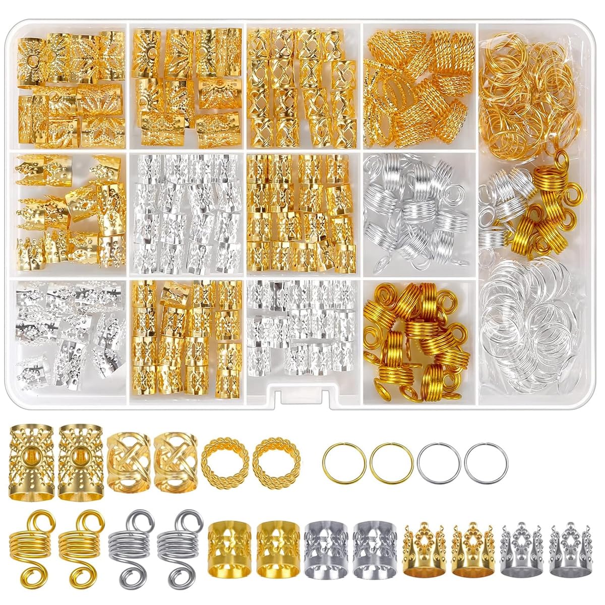 See full amazon price history chart for PALAY® 262pcs Hair Jewelry for Women Braids Dreadlocks Hair Braiding Charms, Assorted Luxury Alloy Metal Hair Coils Rings Hair Accessories for Braids PALAY® 262pcs Hair Jewelry for Women Braids Dreadlocks Hair Braiding Charms, Assorted Luxury Alloy Metal Hair Coils Rings Hair Accessories for Braids (B0CJ4X5PB2) Amazon Price History, Amazon Price Tracker
