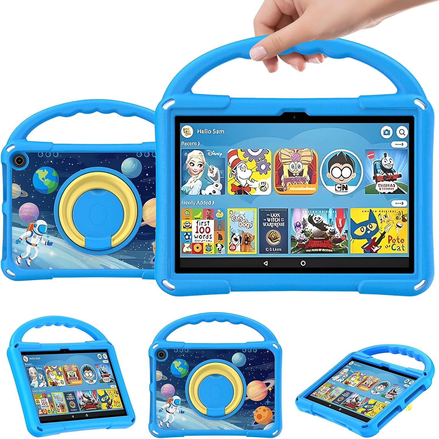Fire HD 8 Tablet Case for Kids,Fire Tablet 8 Case,Amazon Fire HD 8 Case(12th/10th Generation,2024/2022 Release) Ubearkk Rotating 360 Kickstand Lightweight Shockproof Protective Case Cover Blue Fire HD 8 Tablet Case for Kids,Fire Tablet 8 Case,Amazon Fire HD 8 Case(12th/10th Generation,2024/2022 Release) Ubearkk Rotating 360 Kickstand Lightweight Shockproof Protective Case Cover Blue