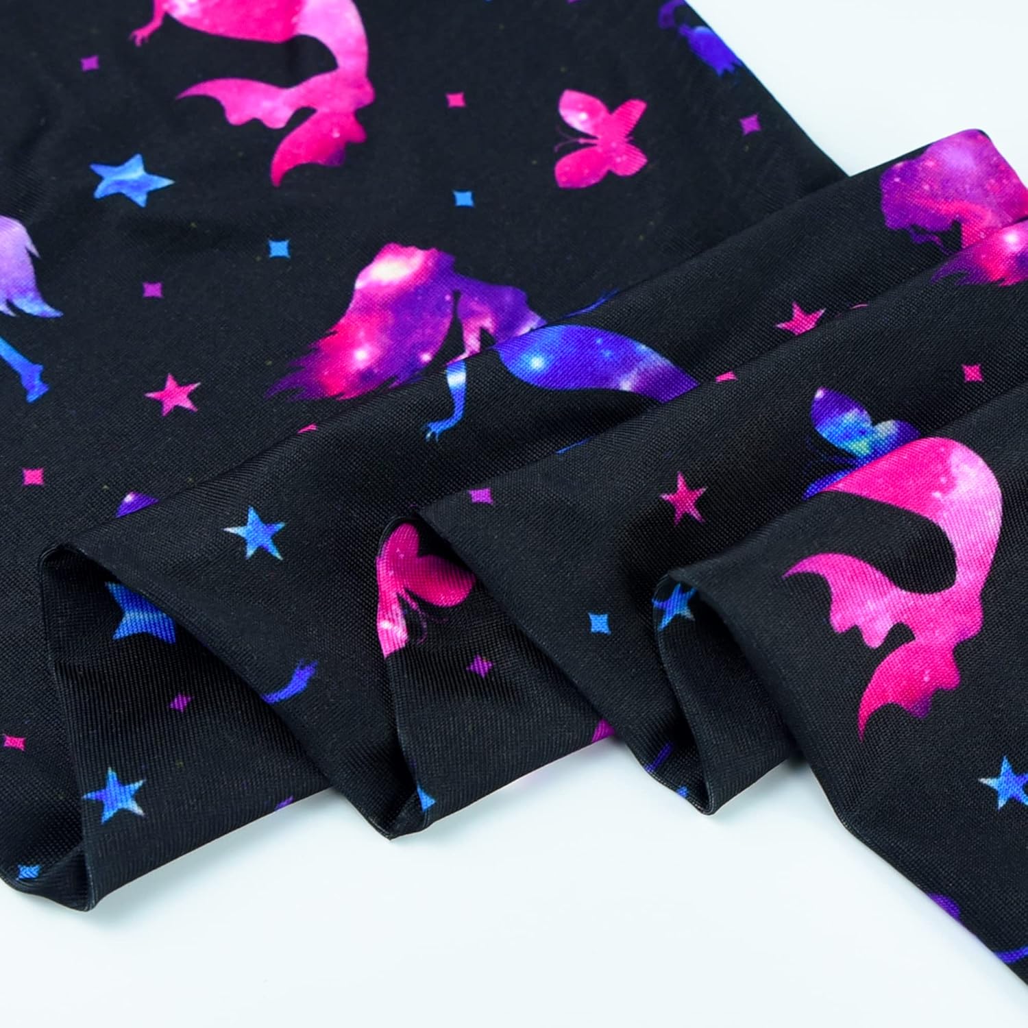 Slaixiu 4 Pack Leggings for Girls - Soft & Comfortable Ankle Length Printed Leggings for Kids (3T to 12 Years) - Image 4